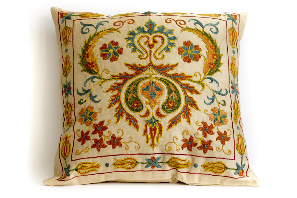Pure Silk Royal Suzani Pillow