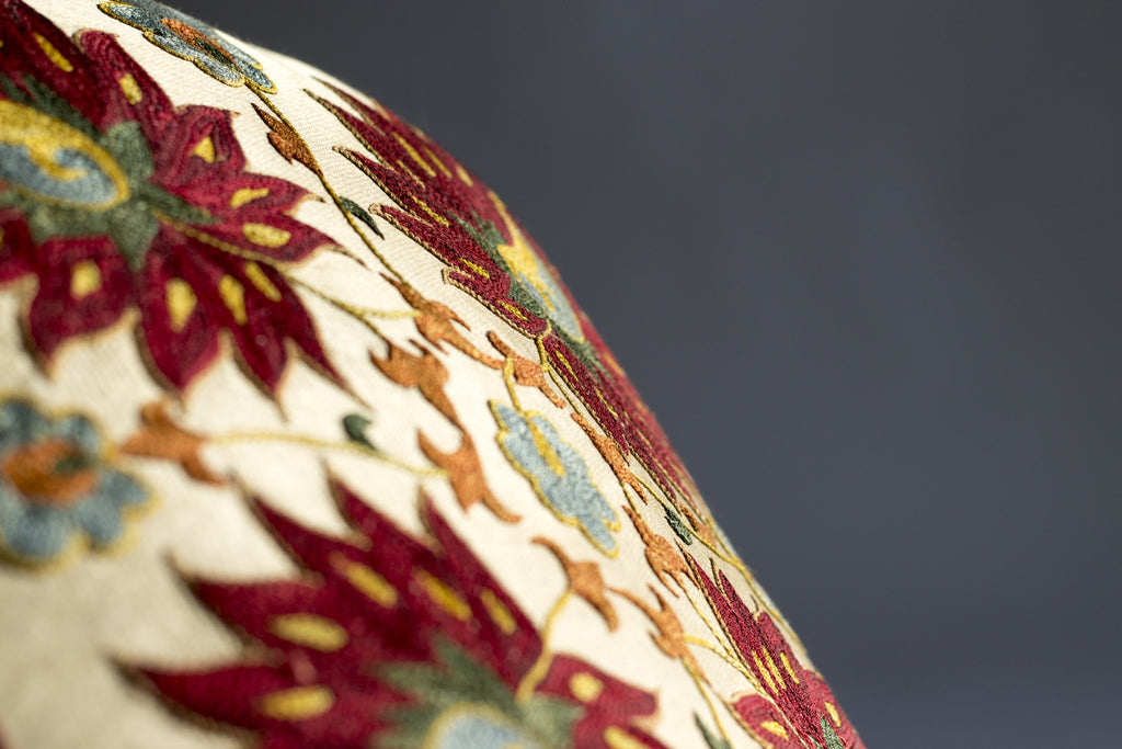 Pure Silk Leaf Suzani Pillow