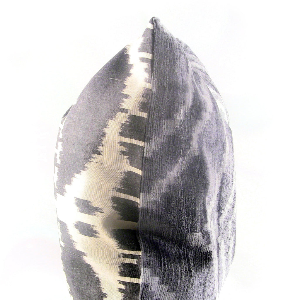 Eros Ikat & Velvet Pillow