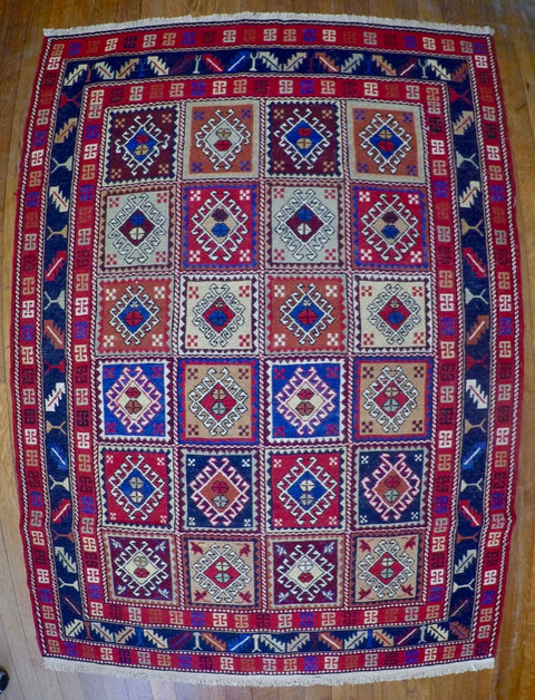 New Wool on Cotton Rahra Soumak 3’5” X 4’10”