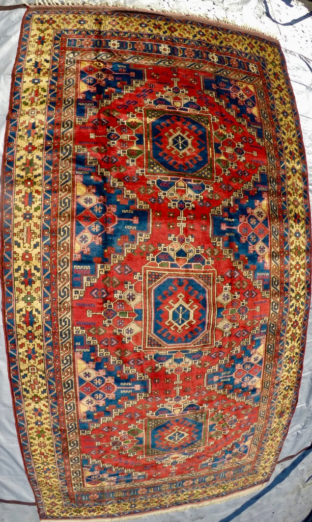 Vintage Wool on Wool Double Knotted Rug 5’7” X 10’8”