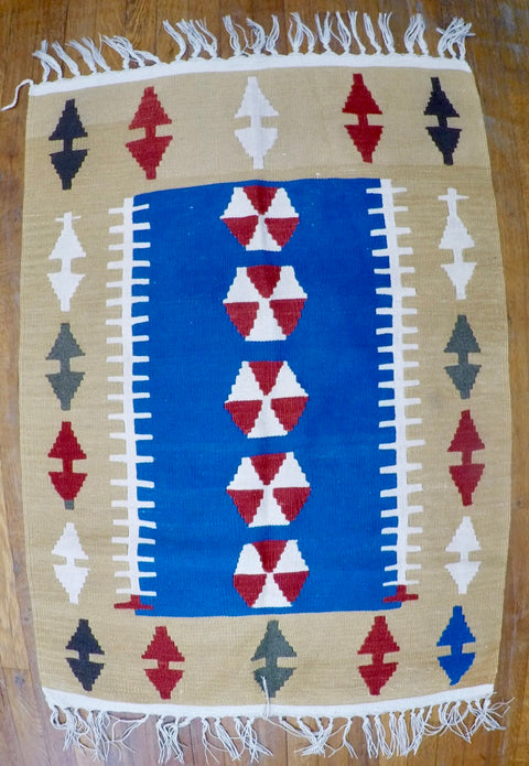 New Wool on Wool Kilim 2’8” X 3’10