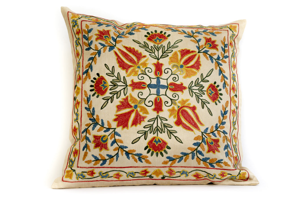 Pure Silk Royal Suzani Pillow