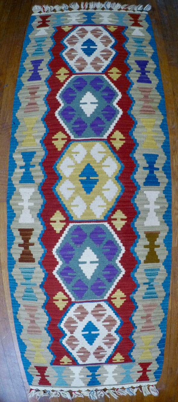 New Wool on Wool Kilim 2’1” X 6’1”