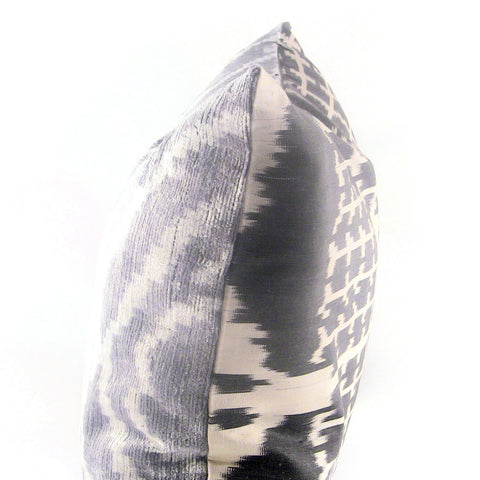 Eros Ikat & Velvet Pillow