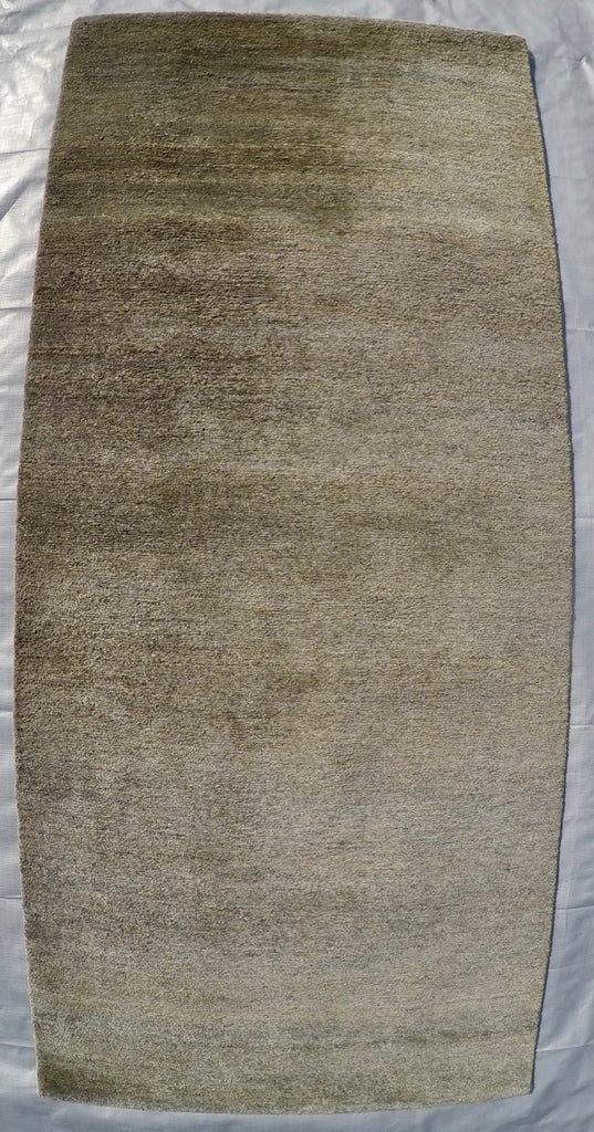 New Hemp and Silk on Cotton Hand-knotted Rug 2’3” X 5’1”