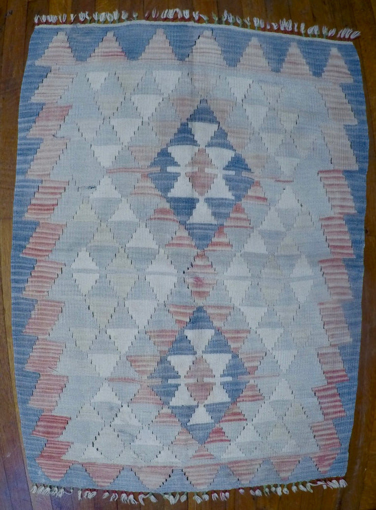 New Wool on Wool Kilim 2’7” X 3’8”