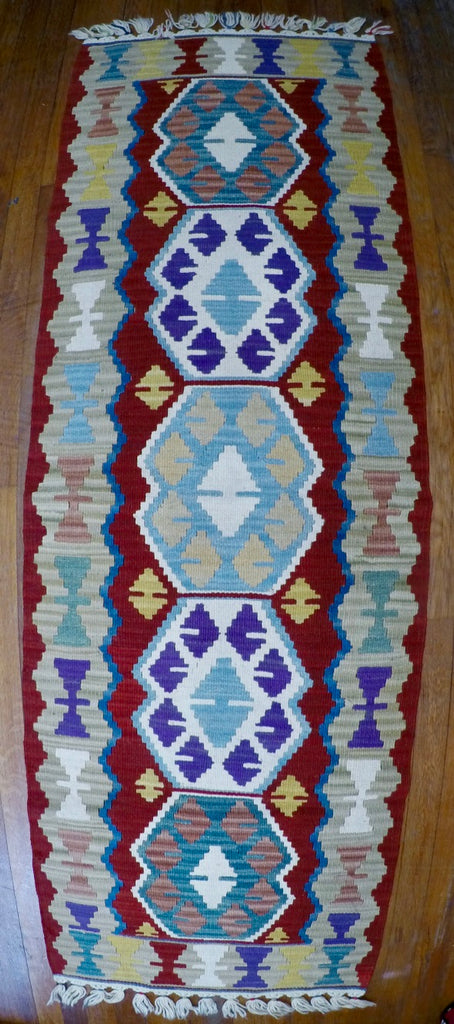 New Wool on Wool Kilim 2’1” X 6’2”