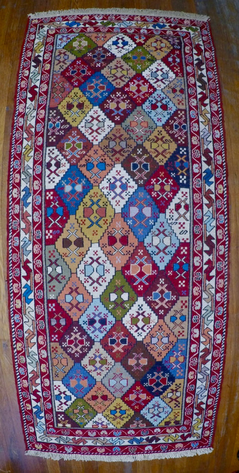 New Wool on Cotton Rahra Soumak 2’8” X 6’5”